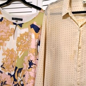 Career blouses Rose and Olive